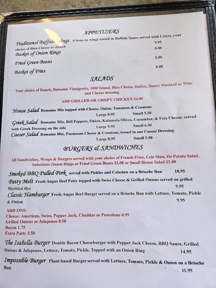 Cafe Isabella Menu image 1